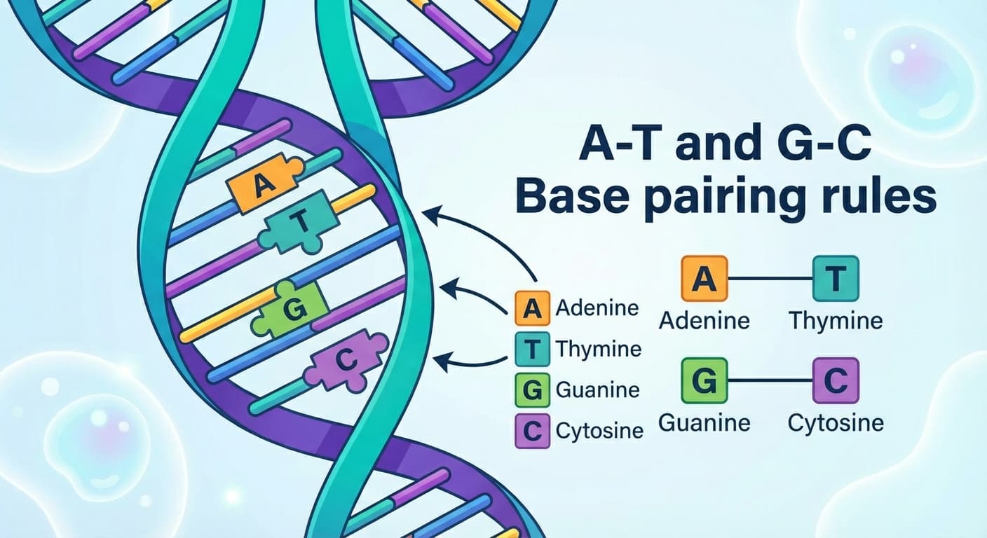 DNA base pairing answer flashcard